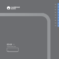 Cambridge Audio Edge W - Owners manual